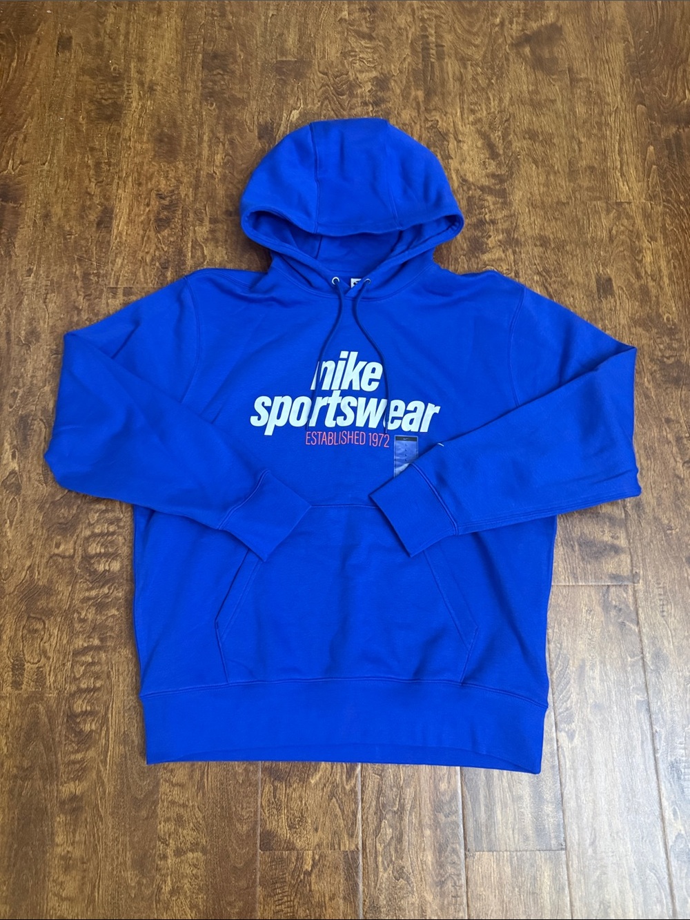 Nike Sportswear Men's Bright Blue Pullover Hoodie